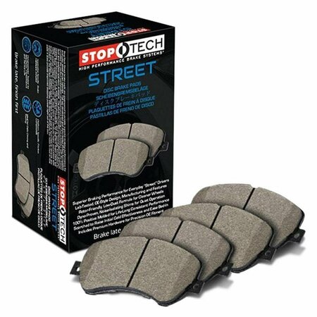 STOPTECH Street Front Brake Pads for 2009-2017 BMW 5-Series with Shims 308.1409